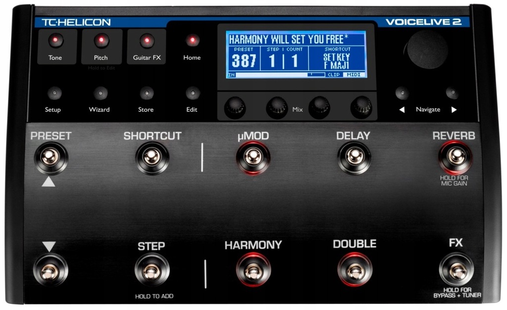 Tc helicon voicelive 2 harmonizer efekt wokalowy