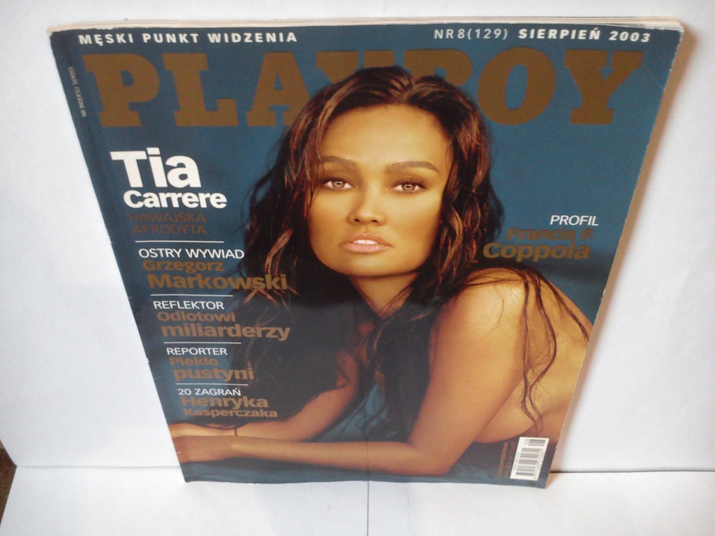 PLAYBOY 8(129)2003 AKTORKA TIA CARRERE NAGO !!!!!! - 7031395758 - oficjalne  archiwum Allegro