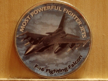 ZIMBABWE - 1 szyling, samolot F-16 Fight. Falcon !