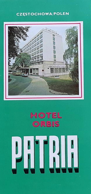 Hotel Orbis Patria Częstochowa - folder reklamowy