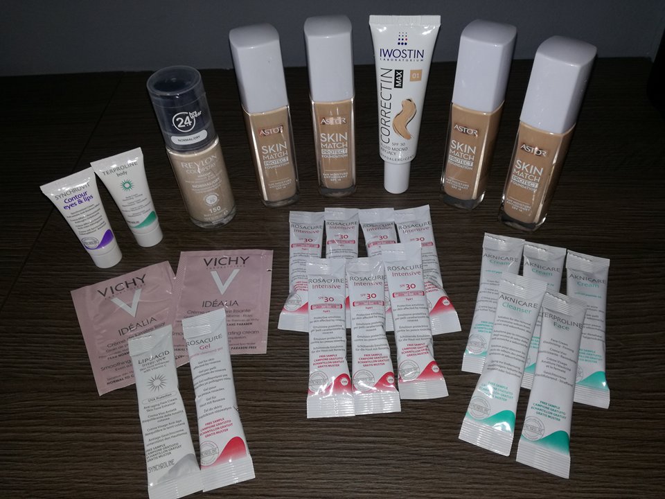 Zestaw podkład Astor Revlon Iwostin próbki - NOWE