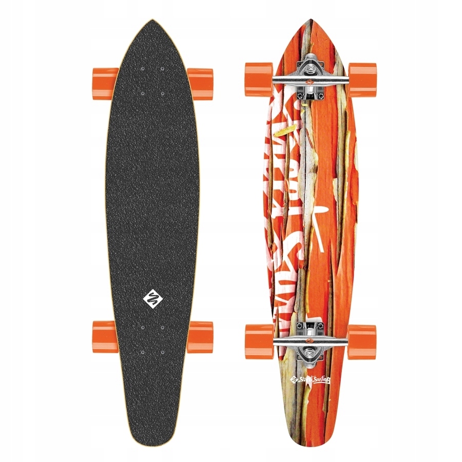 Longboard Street Surfing Kicktail - Orange 36