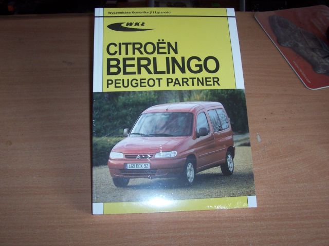 Citroen Berlingo Peugeot Partner ksiazka Łódz