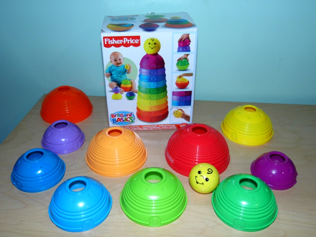 MISECZKI FISHER PRICE PIRAMIDKA Z UŚMIECHEM KULA