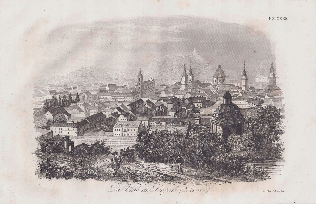 LWÓW LEMBERG LVIV KRESY UKRAINA PODOLE 1840