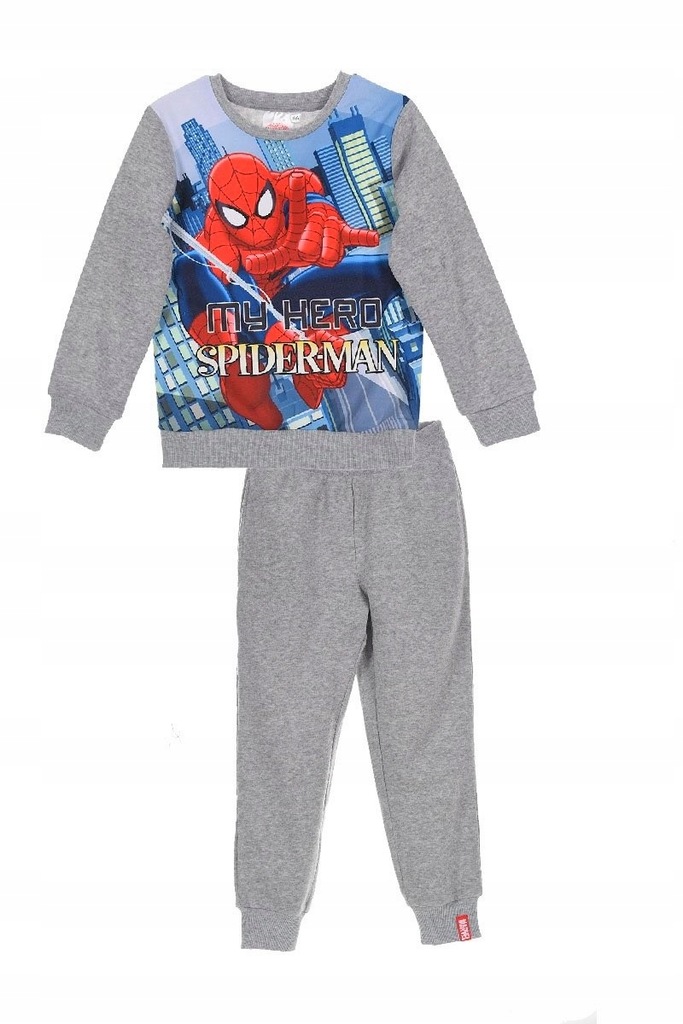 Dres Spiderman bluza spodnie LICENCJA 128 cm 8+