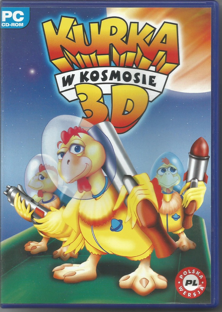 KURKA W KOSMOSIE 3D PC UNIKAT PRAWIE IDEAŁ WAWA