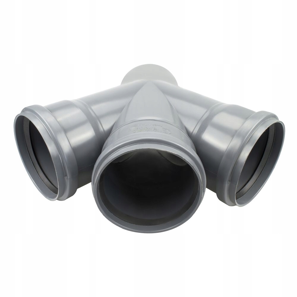 Rozgałęźnik rury kanalizacji kątowy 110 mm PCV PVC