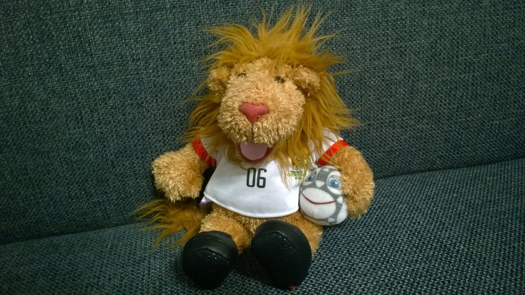 Maskotka GOLEO Mundial 2006 oryginał NICI piłka no