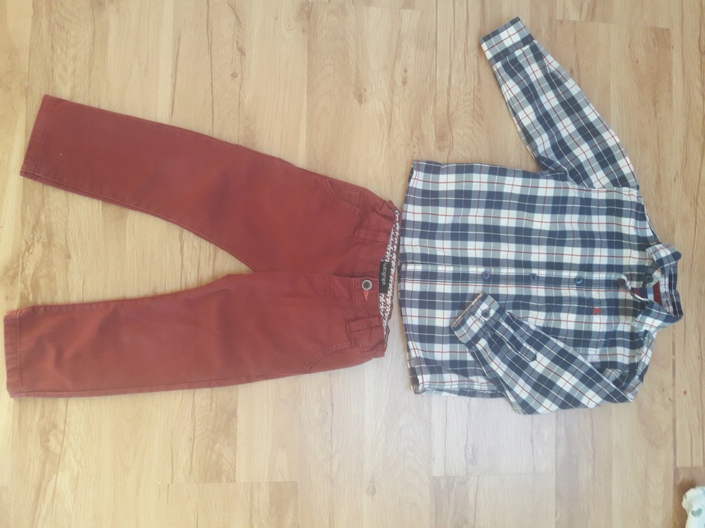Elegancki zestaw spodnie i koszula 2-3 lata REBEL
