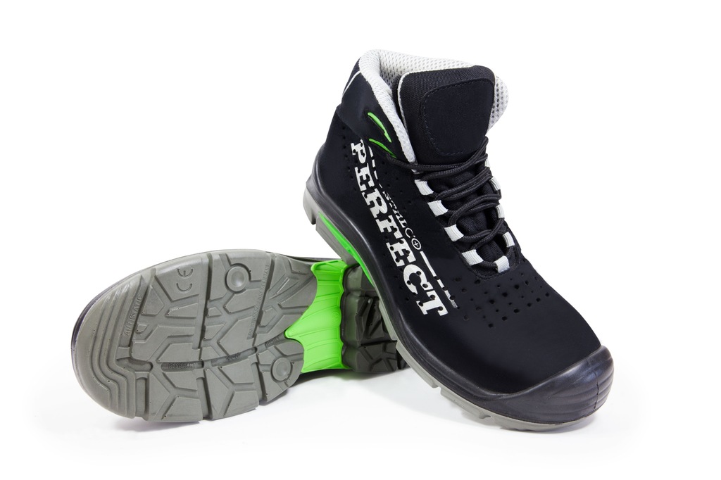 trzewiki buty robocze skórzane STALCO S1P SRC r42