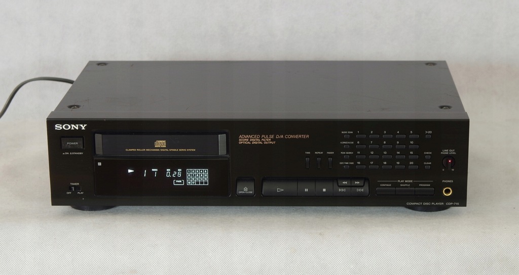 Sony CDP-715 odtwarzacz CD/CD-R. Sprawny.