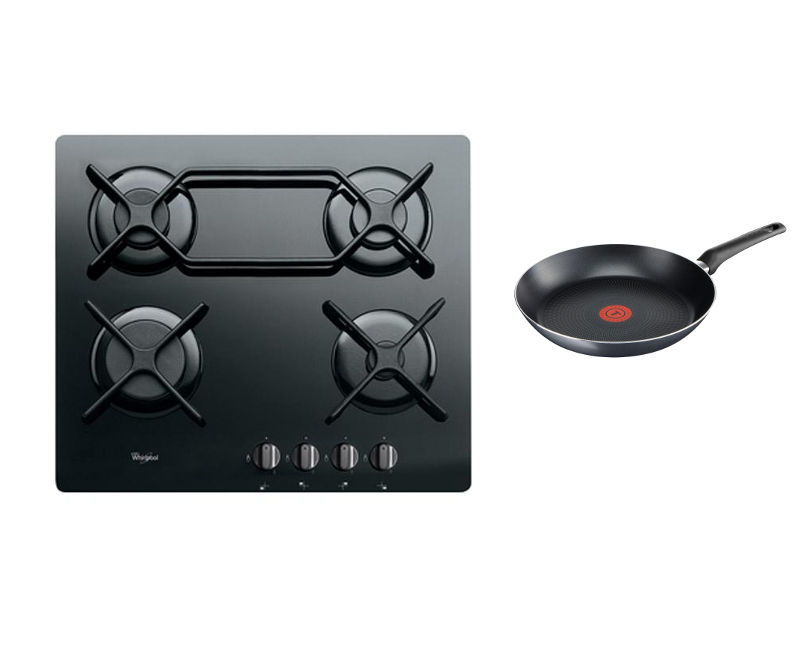 Płyta gazowa Whirlpool AKT 6410/NB +PATELNIA TEFAL