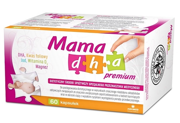 MamaDha Premium ciąża wit DHA kw foliowy 01/18