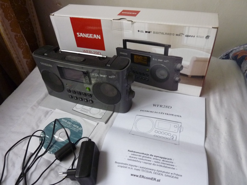 Sangean WFR-29D radio internetowe DAB+ i UKF BCM