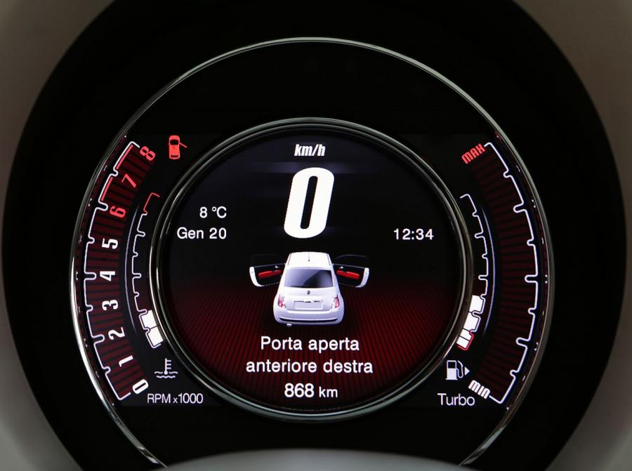 Licznik TFT LCD Fiat 500 Lift