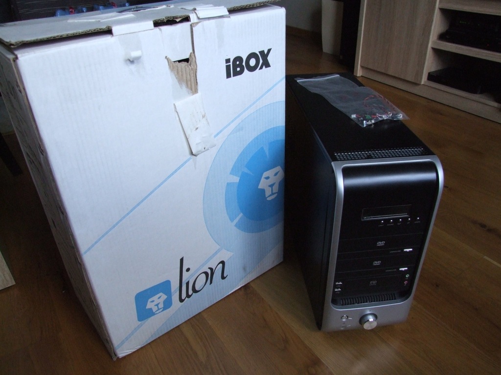 OBUDOWA IBOX LION 604B @ WYŚWIETLACZ LCD! @ATX@BOX