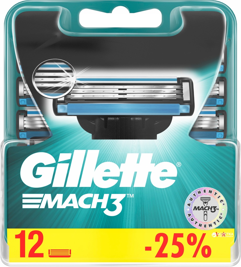 Wkłady do maszynki Gillette Mach 3 XXL - 12 szt.