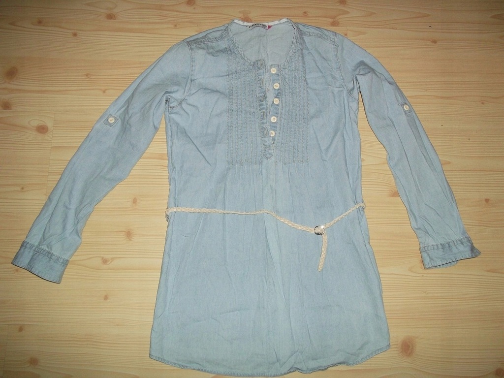 Reserved_dziewczęca koszula/tunika jeans_140