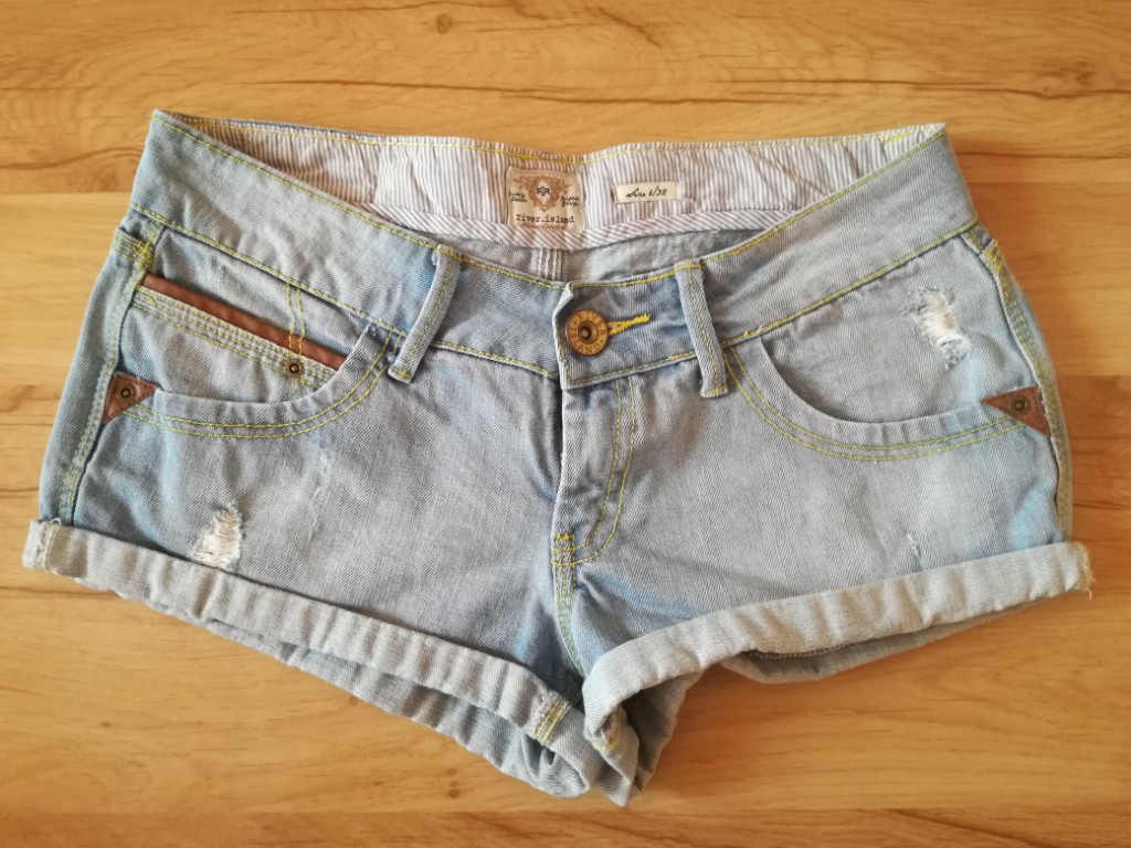 krótkie jeansowe szorty spodenki River Island 32