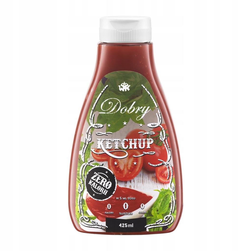 WK DOBRY KETCHUP 425ml SOS SYROP ZERO KETCHUP 0kca 7175920042