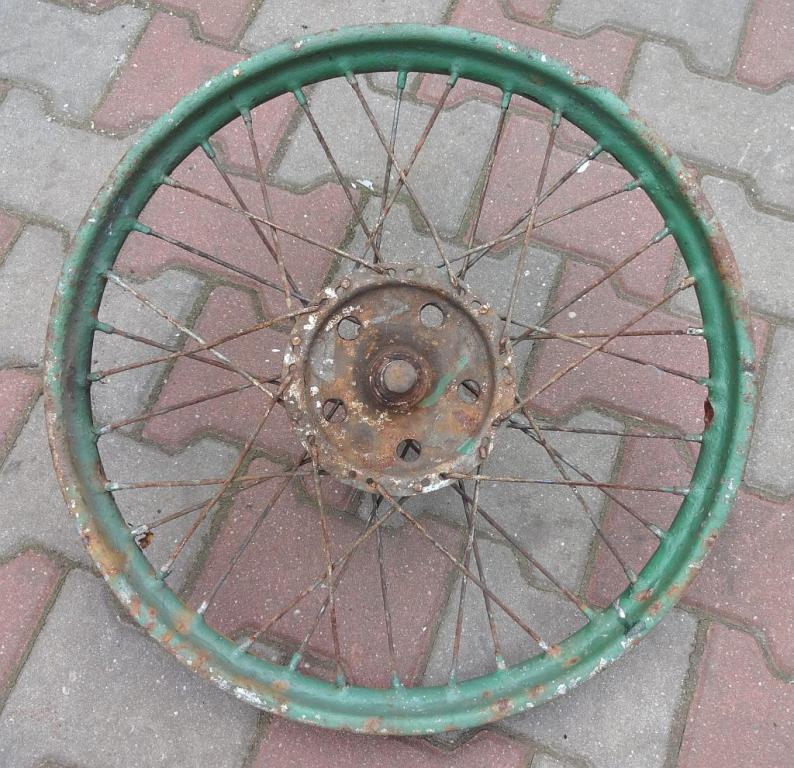 Koło tylne WFM oś stary motocykl zabytek
