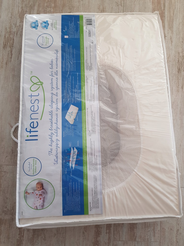 Oddychający Materac Lifenest dla noworodka, super