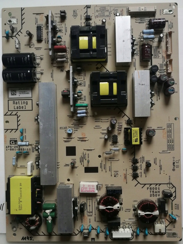 Zasilacz 1-881-893-11 APS-261 (CH) SONY KDL-46HX90