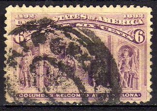 USA - nr 78 - 1893 r. - kasowany
