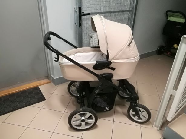 Wózek X-Lander x-move Beige Beż 2w1 + Dodatki