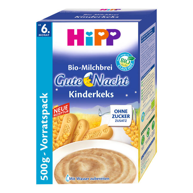 HIPP KASZKA BISZKOPTOWA NA DOBRY SEN Z NIEMIEC 500