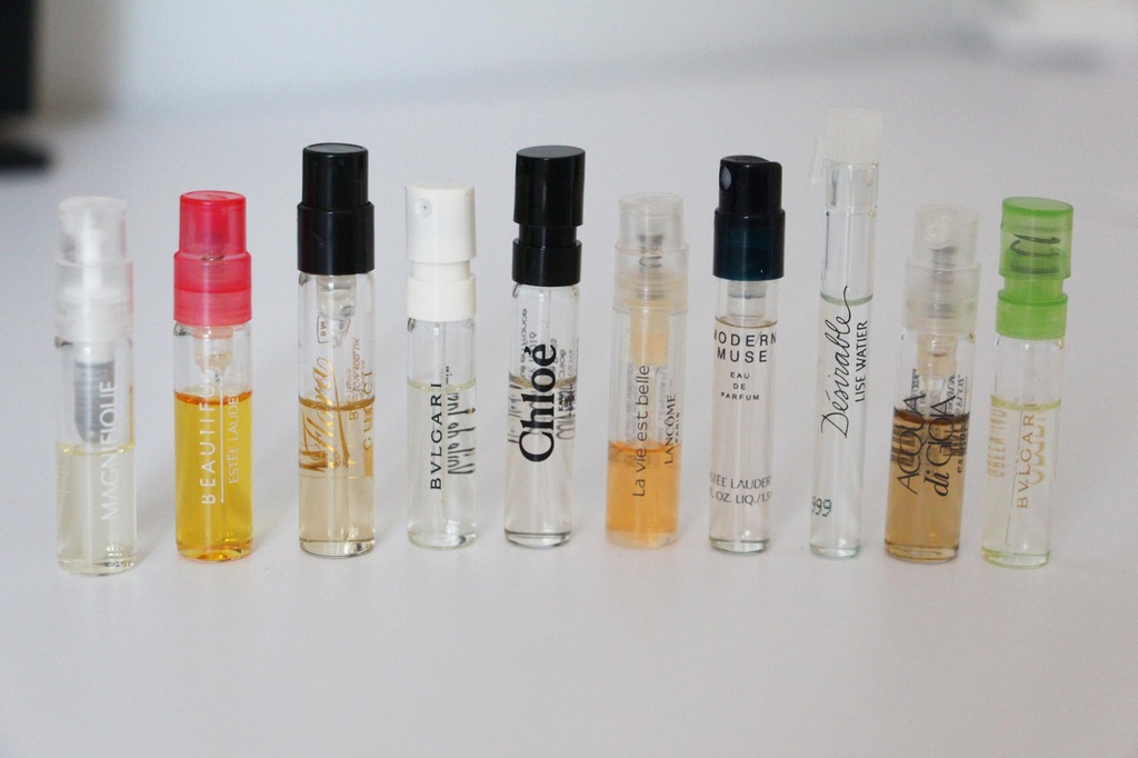 PRÓBKI PERFUM ZESTAW 10 szt. ZNANE MARKI