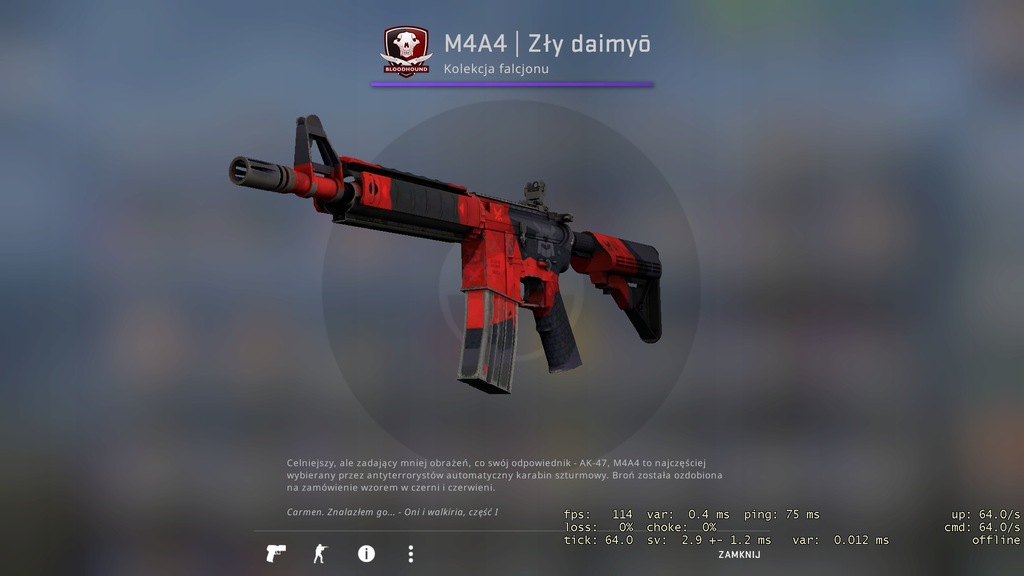 Skin Do Cs Go M4a4 Zly Demon 7703609880 Oficjalne Archiwum Allegro