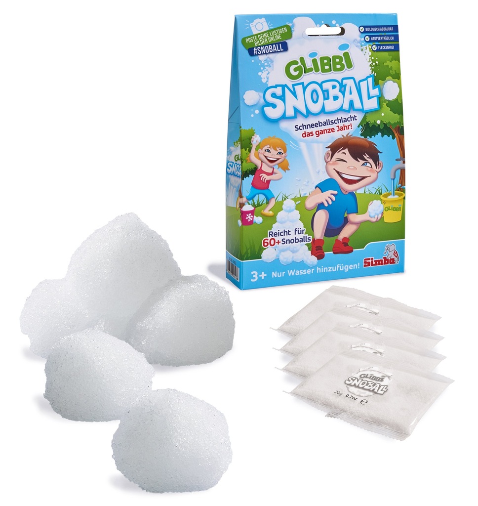 Simba GLIBBI Snoball Sztuczny Śnieg 60 Śnieżek