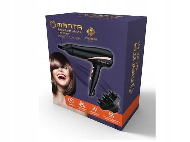 SUSZARKA MANTA MHD933 2200W JONIZACJA DYFUZOR