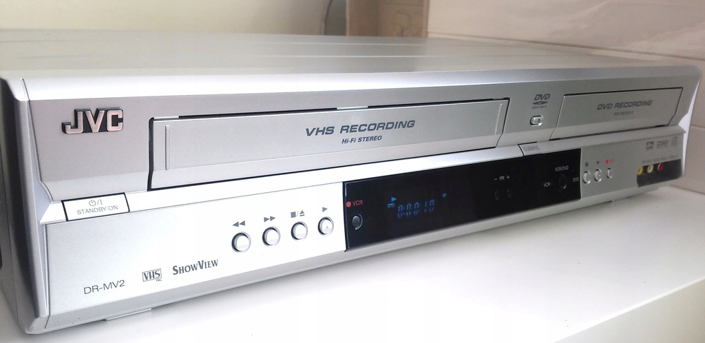 NAGR. VHS/DVD JVC DR MV2_HI FI STEREO_JAK NOWA