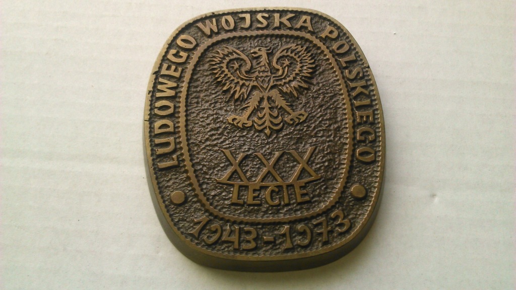 Gliwice medal brąz XXX--lecie LWP Wojsko Polskie