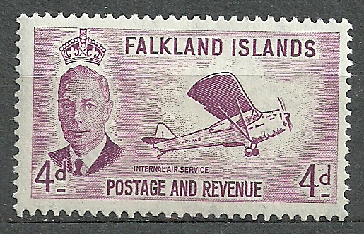 Kol.angielskie - Falkland Isl. SG177* KGVI