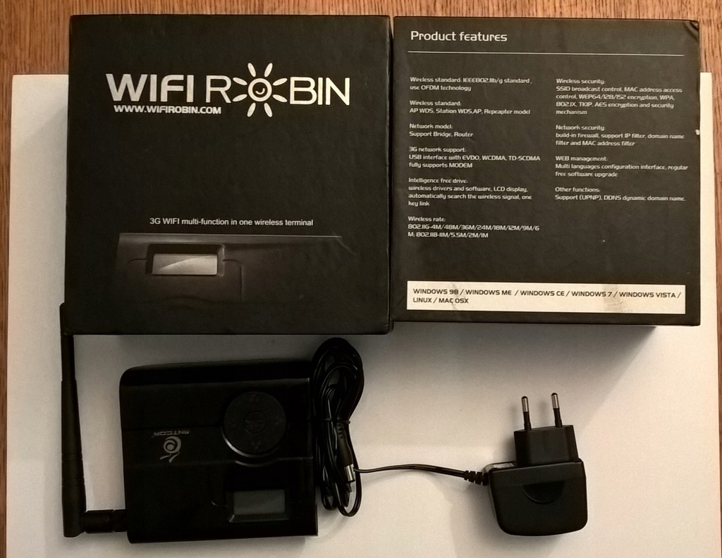 Antcor WiFi Robin AW54-SC 3G USB 2.4 GHz b/g