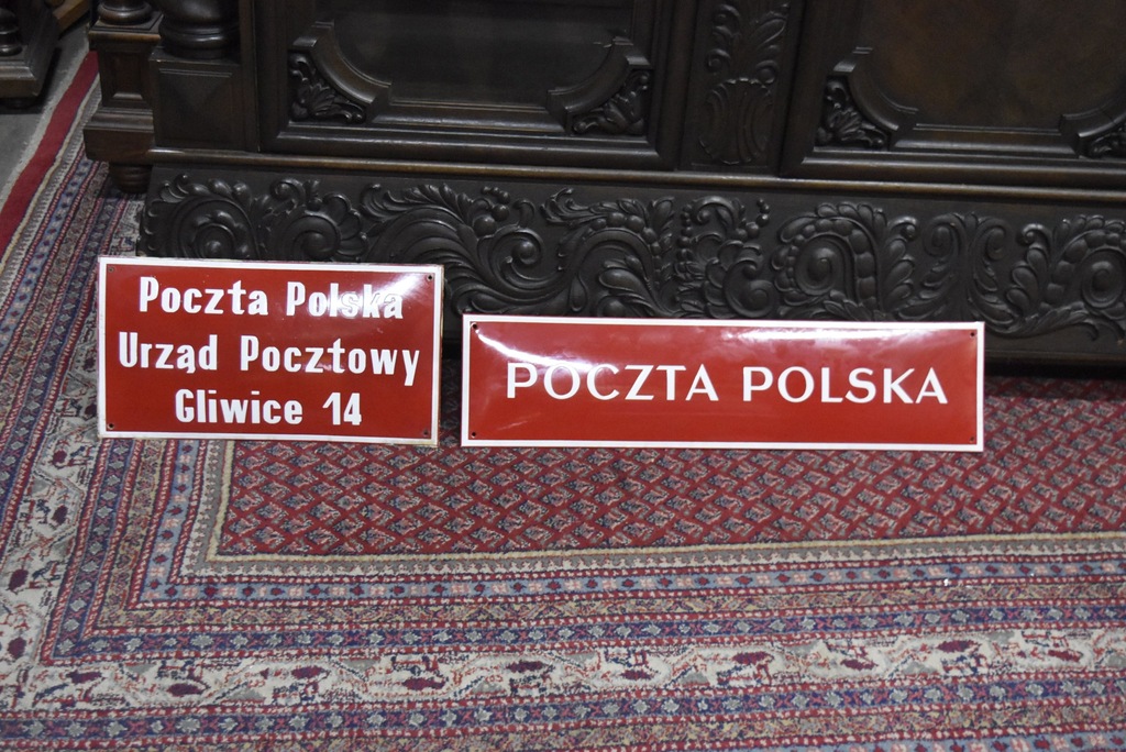 DWA SZYLDY POCZTA POLSKA Z PRL 