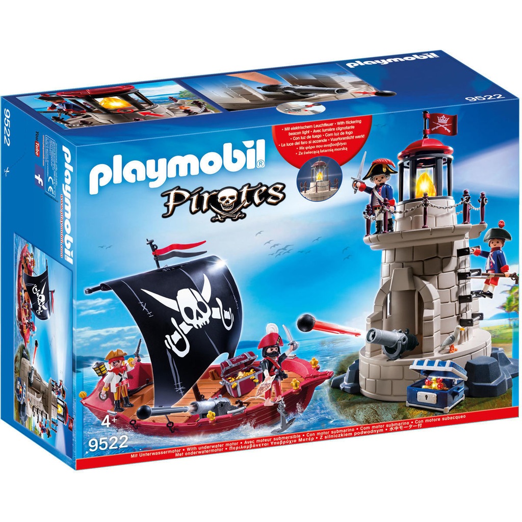 PLAYMOBIL PIRATES 9522 LATARNIA MORSKA ZE STATKIEM