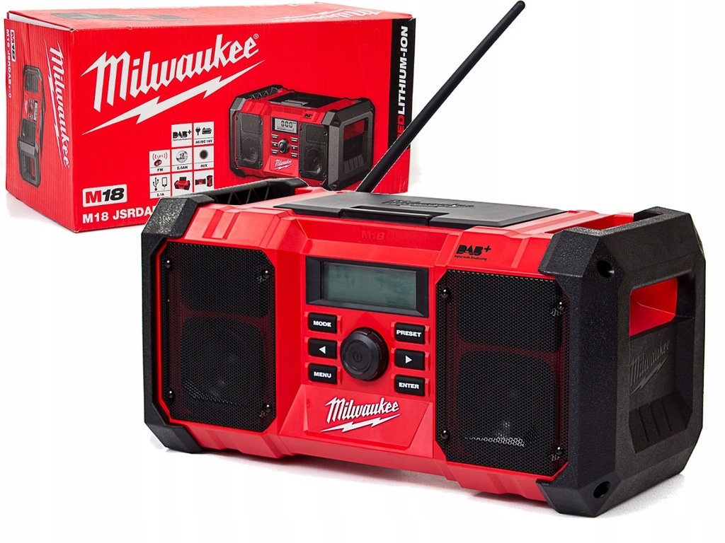 MILWAUKEE M18JSRDAB+ Radio budowlane DAB+/FM 7610446945 oficjalne