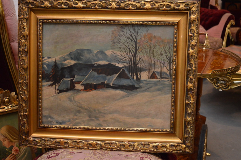 WIKTOR KORECKI - WIDOK NA TATRY - ZĄB - OBRAZ