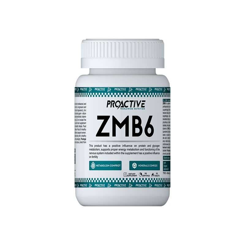 ProActive ZMB6 90tab ZMA = cynk, magnez, vit B6