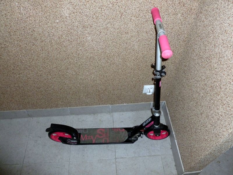 HULAJNOGA OXELO MID 7 RÓŻOWA 175 CM
