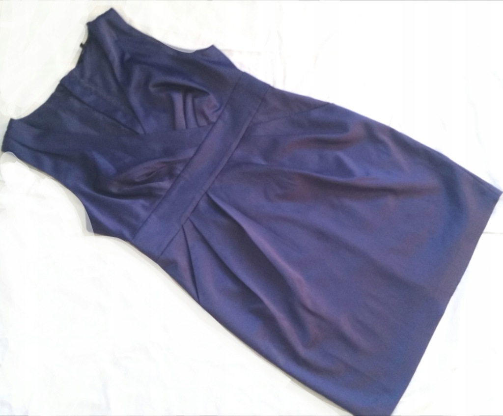 DUNNES 42_XL sukienka śliczna wieczorowa niebieska