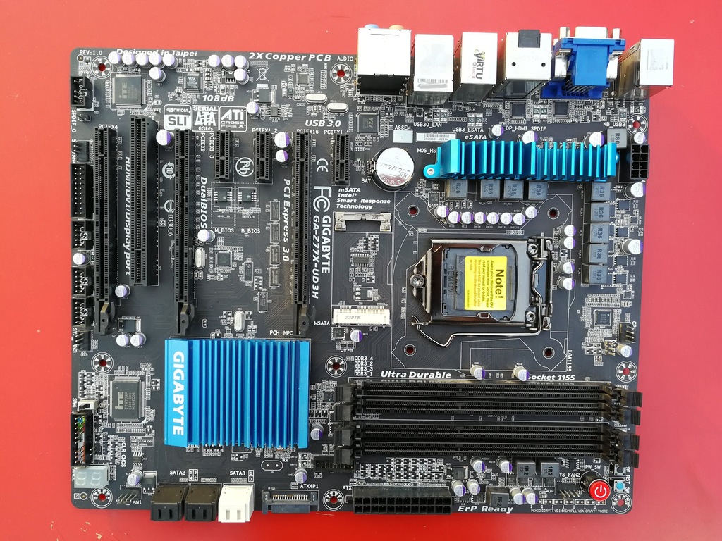 GIGABYTE GA-Z77X-UD3H BOX OC pod i7-3770K i7-2600
