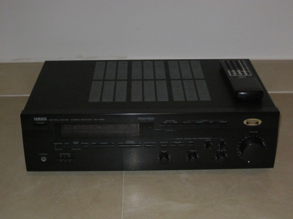YAMAHA RXV480 Dolby ProLogic + oryg.pilot! 7223002463 oficjalne