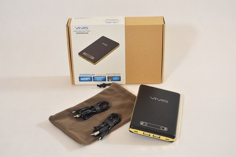 POJEMNY ELEGANCKI POWERBANK VIVIS 20000 MAH 5.0A