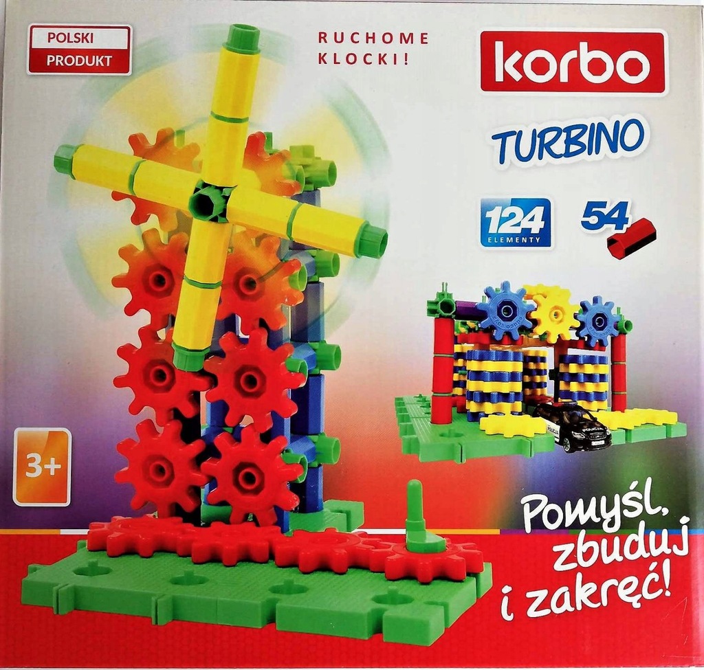 klocki KORBO TURBINO 124 el. koła zębate 5058